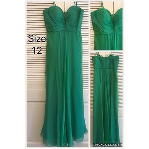 La Femme Green Evening Gown